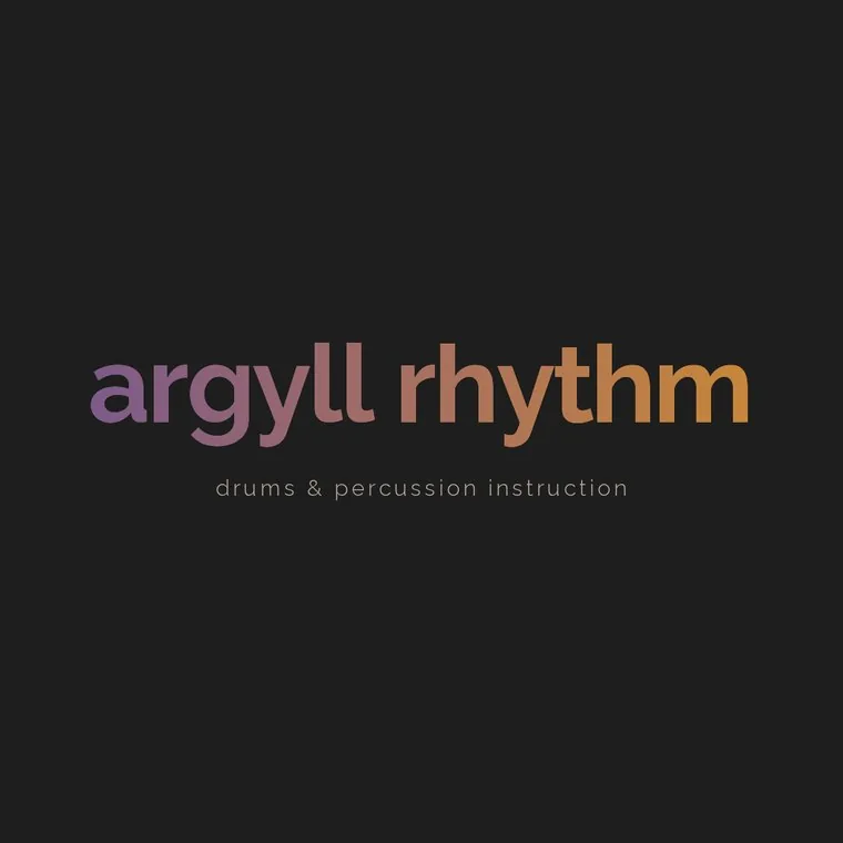 Argyll Rhythm wordmark in gradient.